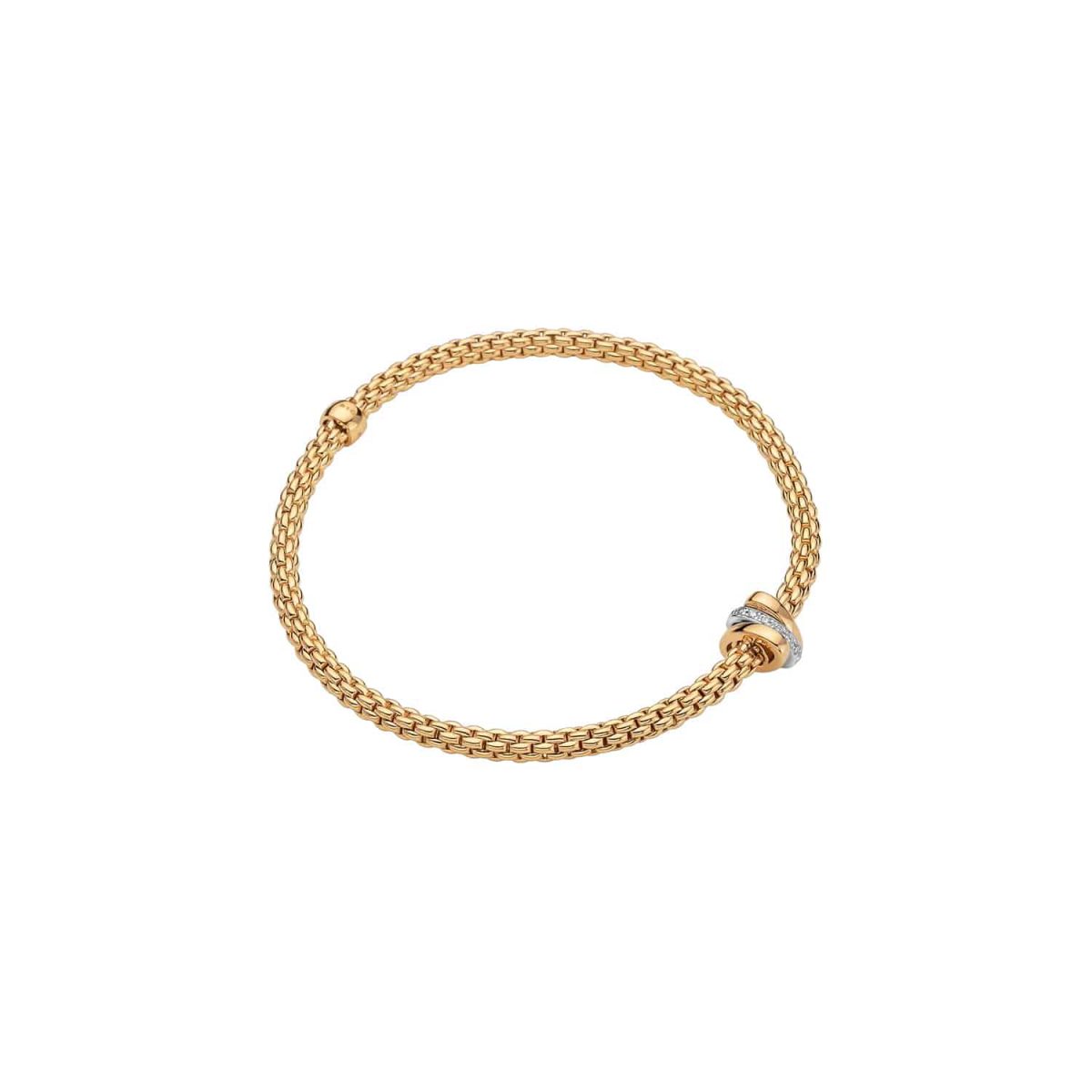 Fope prima bracelet 18K yellow gold single rondel
