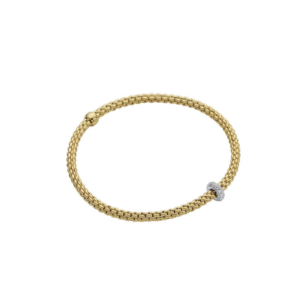 Fope Prima Bracelet 18K Yellow Gold Single Rondel