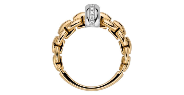 Fope eka gold ring with diamond