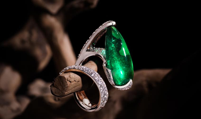 high jewelry in bangkok scavia Clochette ring
