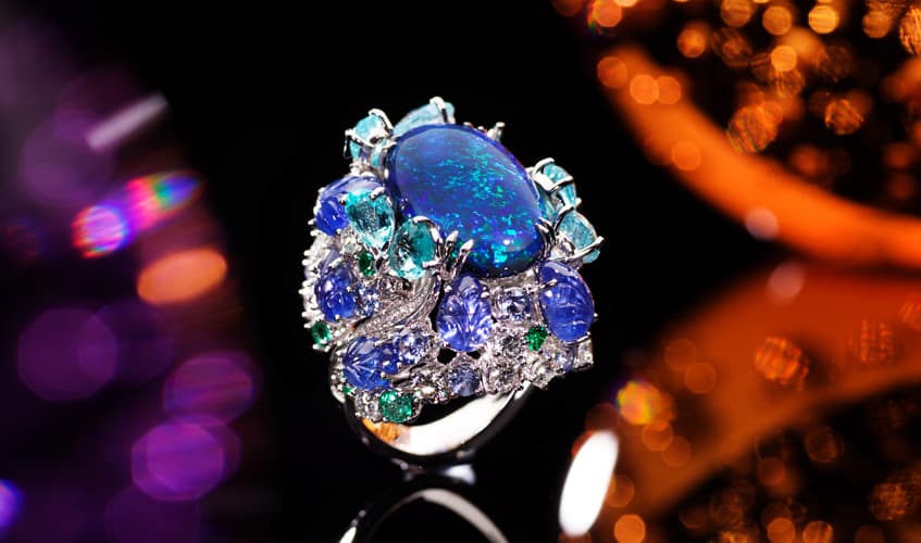 high jewelry in bangkok Scavia doris ring lapis lazuli