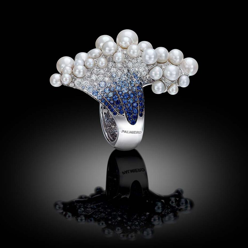 high jewelry in bangkok palmiero wave ring