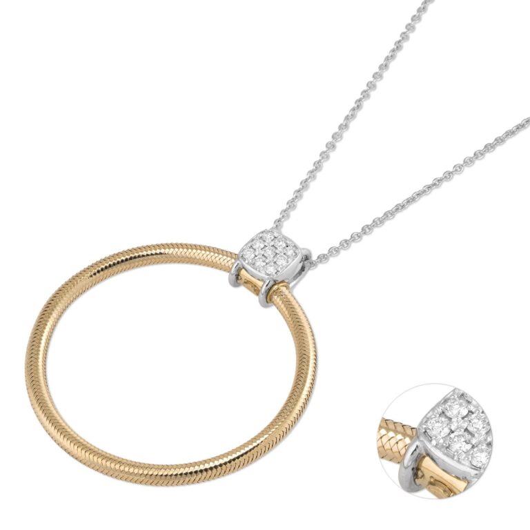 ponte vecchio diamond gold necklace