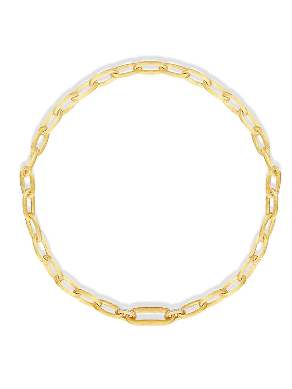nanis 18k gold chain with diamonds