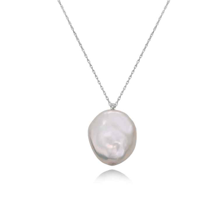 pendant baroque pearl necklace yvel