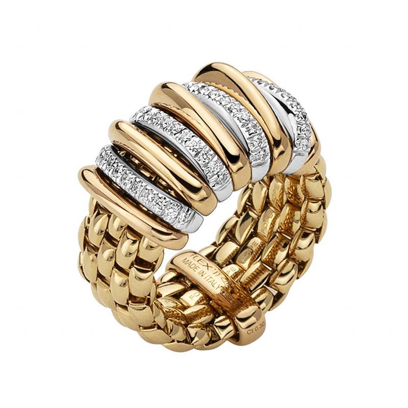 panorama gold jewelry ring from fope