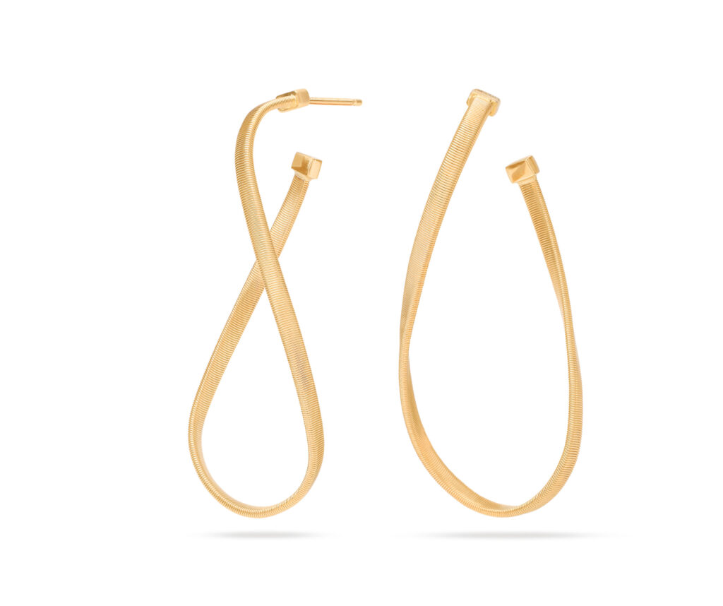 18k gold earrings from marco bicego for a festive jewelry gift