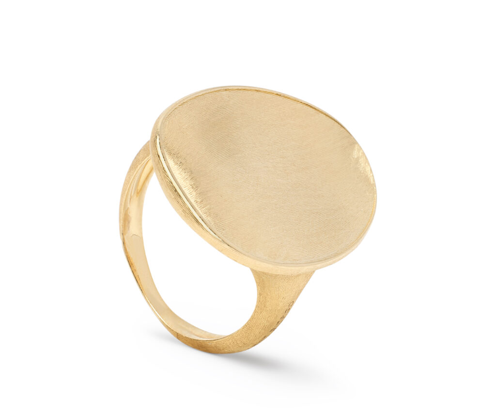 lunaria cocktail ring in 18k yellow gold