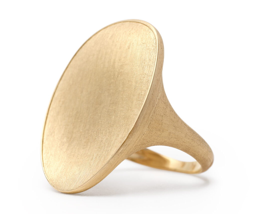 textured gold cocktail ring by marco bicego