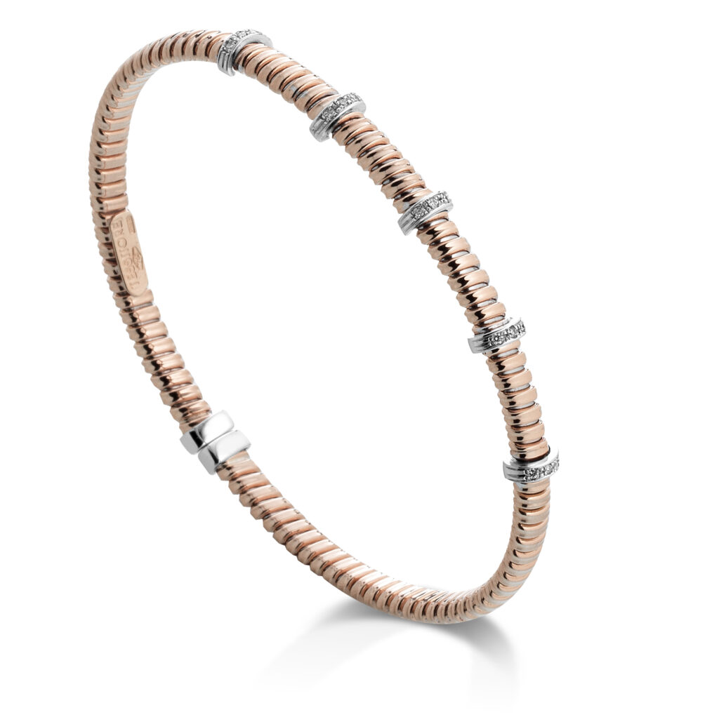 simple rose gold tubogas bracelet