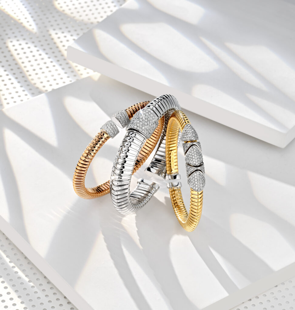 tessitore bracelets with diamonds